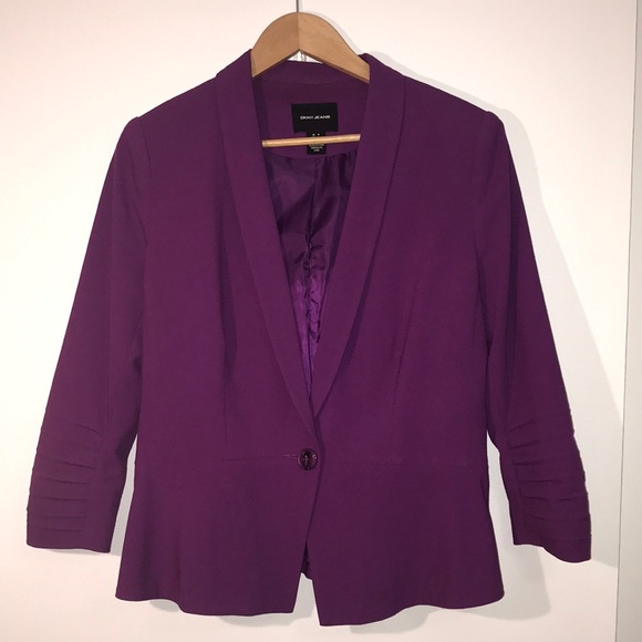 DKNY bright violet jacket - Picture 1 of 5